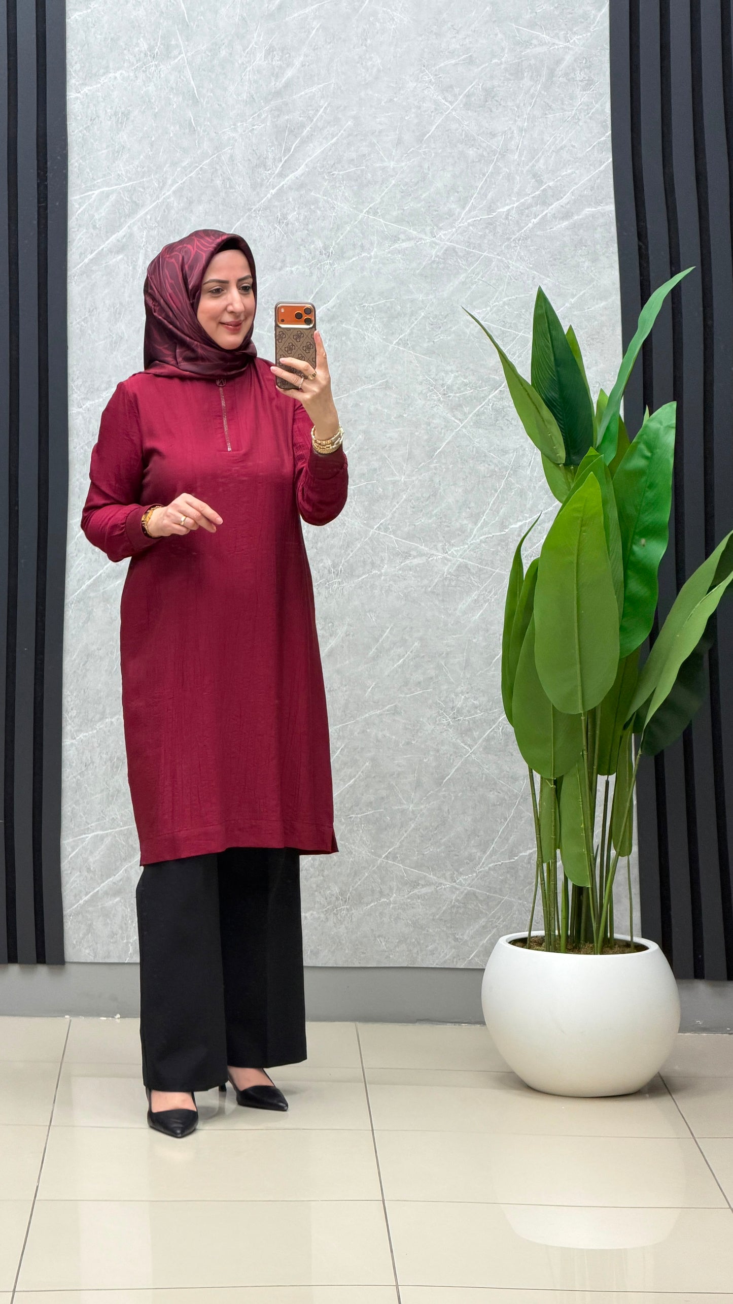 Armine Trend gofre kumaş tunik kod: 26YT462