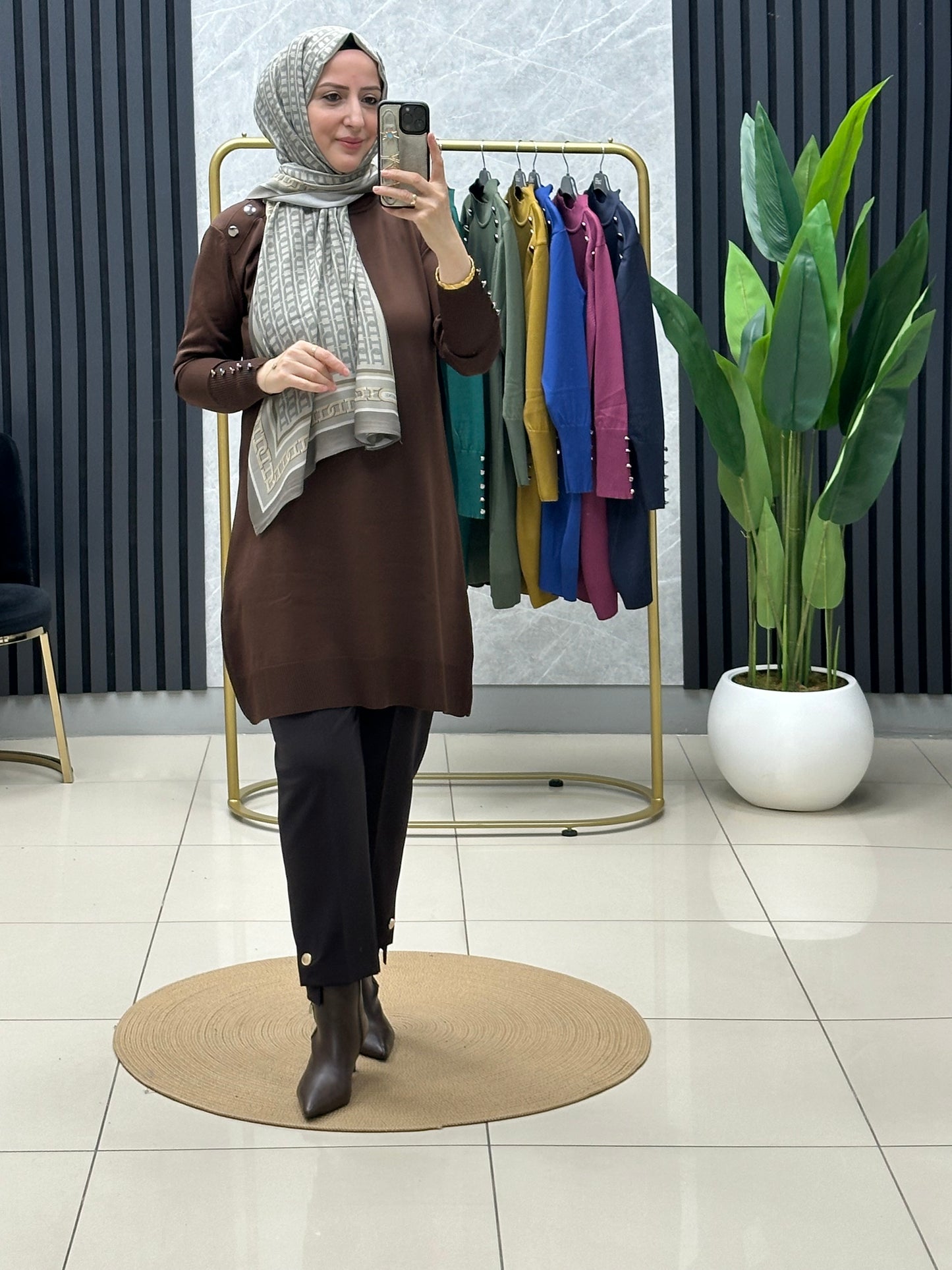 Soğuk iplik merserize tunik