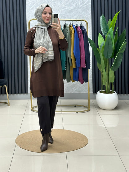 Soğuk iplik merserize tunik