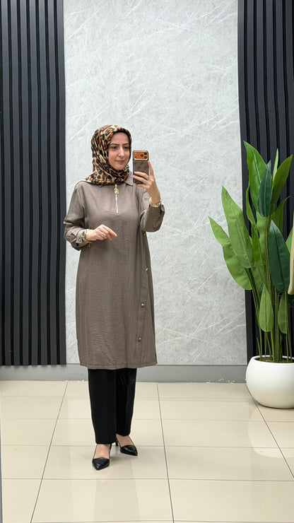 Armine Trend Yandan Düğme Detaylı Tunik 🤎

⚡️ Ürün Kodu: 26YT447