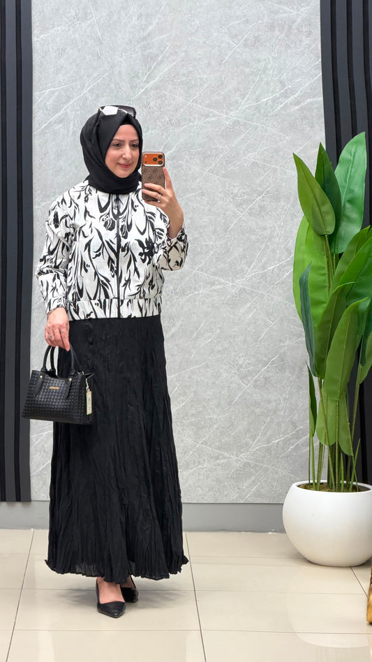 Armine Trend Mini Ceketli Etekli Takım / Ürün Kodu : 26YT6142