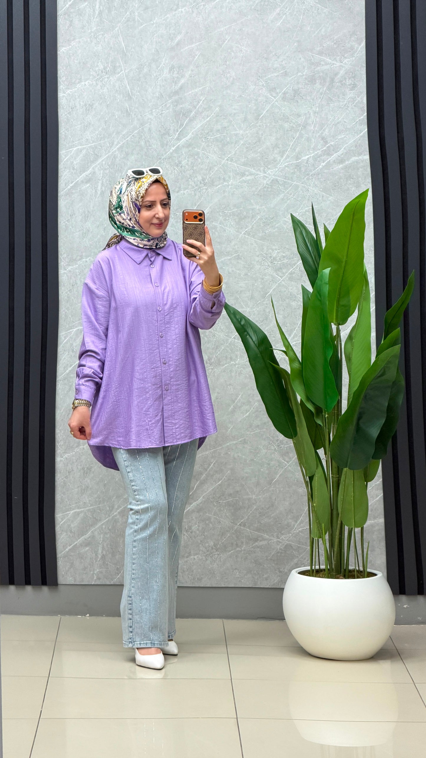Kado Oversize Rahat Kalıp Gömlek kod:262244