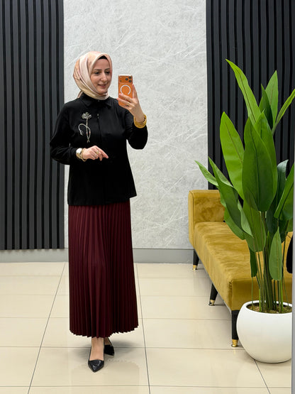 Yelda fendi etek üstü kısa gömlek 
Kod:1176