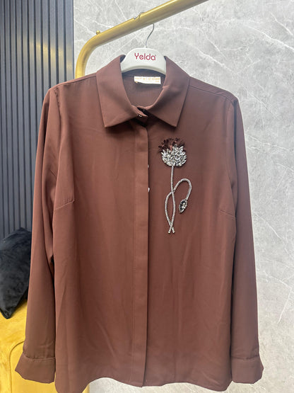 Yelda fendi etek üstü kısa gömlek 
Kod:1176