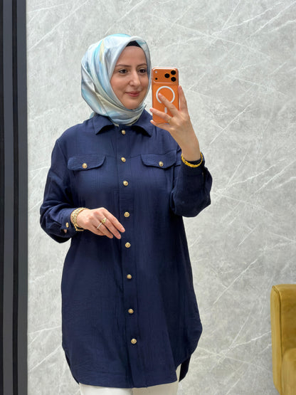 Armine gold düğmeli tunik
Kodu:26YT463