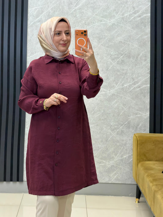 Armine trend uzun boy arkasi nakışlı kupra  gömlek
Kod: 26yt418