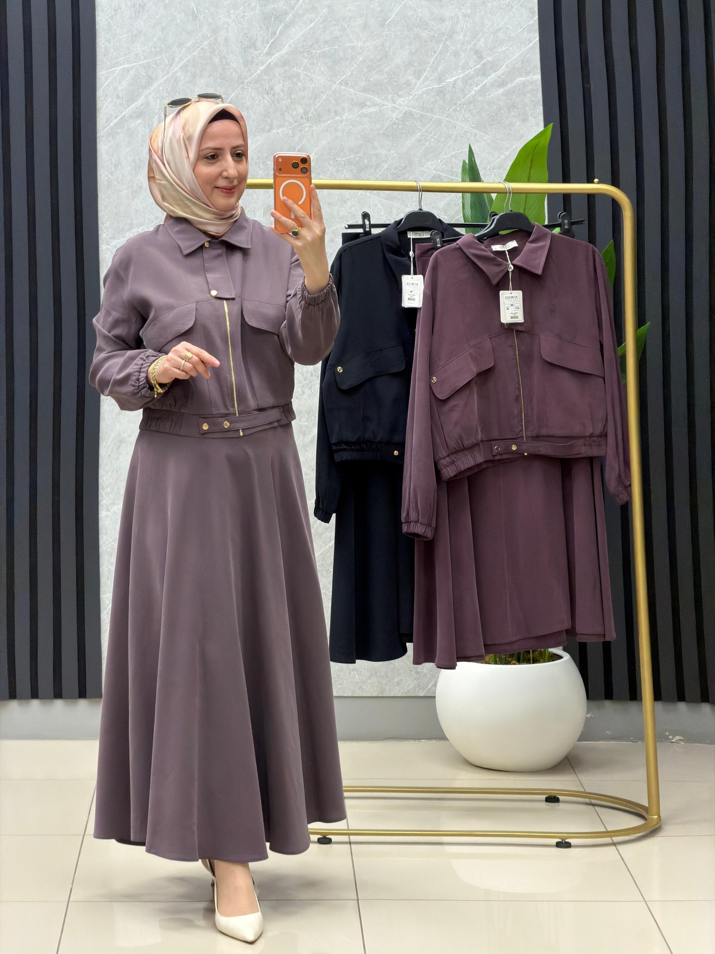 Armine trend spor şık Ceketli etekli takim
Kod: 26YT650