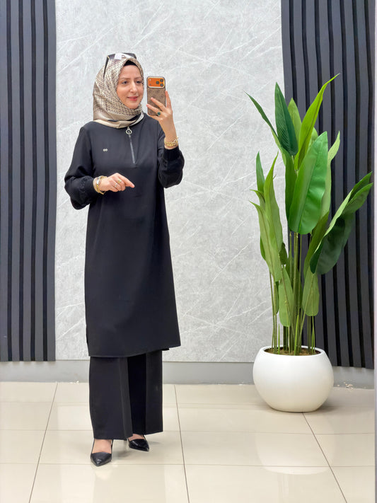 Kado fermuarlı dik yaka  tunik.
kod: 251491